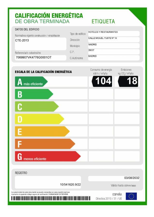 Dwo Yuste Alcala Hotel Madrid Eksteriør billede